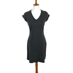 Horny Toad Gray Casual T Shirt Dress Cap Sleeve Stretchy Soft Lounge Small